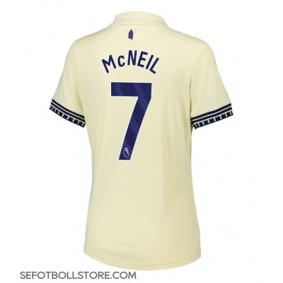 Everton Dwight McNeil #7 Replika Bortatröja Dam 2025-26 Kortärmad Everton Dwight McNeil #7 Replika Bortatröja Dam 2025-26 Kortärmad